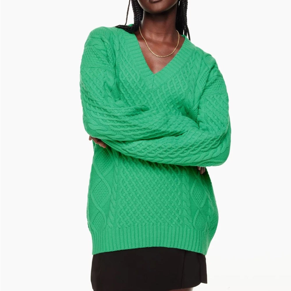 peggy v-neck sunday best wool sweater NWT